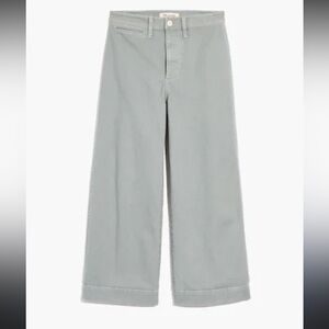 Madewell Emmet Wide Leg Light Blue / Gray pants